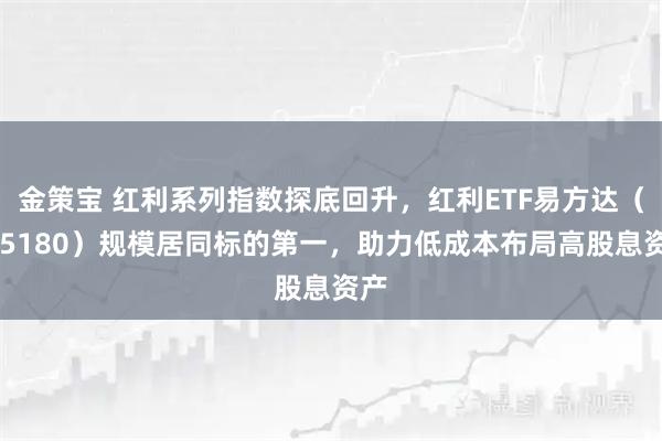 金策宝 红利系列指数探底回升，红利ETF易方达（515180）规模居同标的第一，助力低成本布局高股息资产